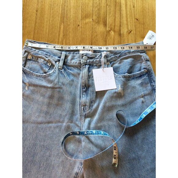 Pistola Blue Jeans NWT Presley High Rise Relaxed Roller Size 30 - Picture 8 of 9